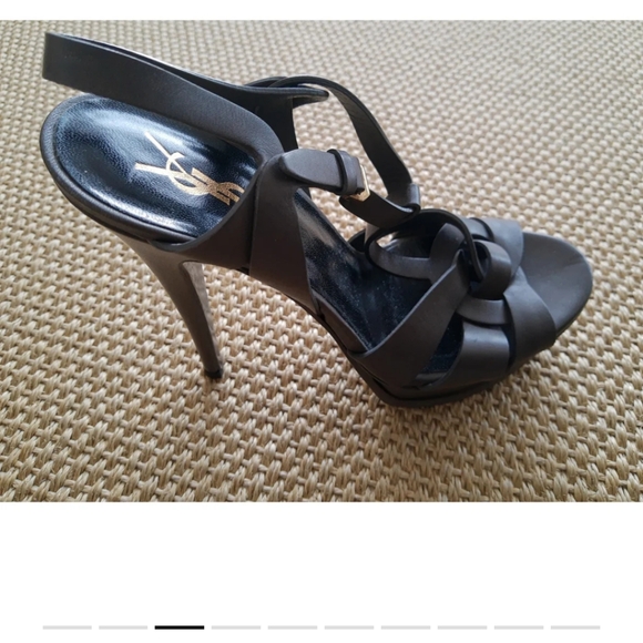 Yves Saint Laurent Shoes - New. No Tag.  Ysl Tribute Sandals ,Authentic cement/taupe Color